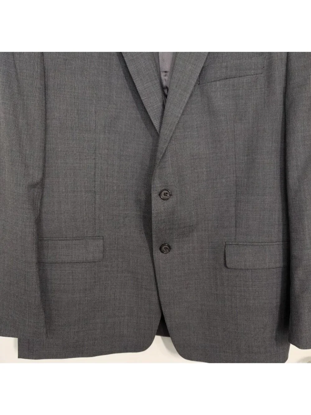 Lauren Ralph Lauren 100% Wool Blazer Mens Size 48R Gray Business Academia